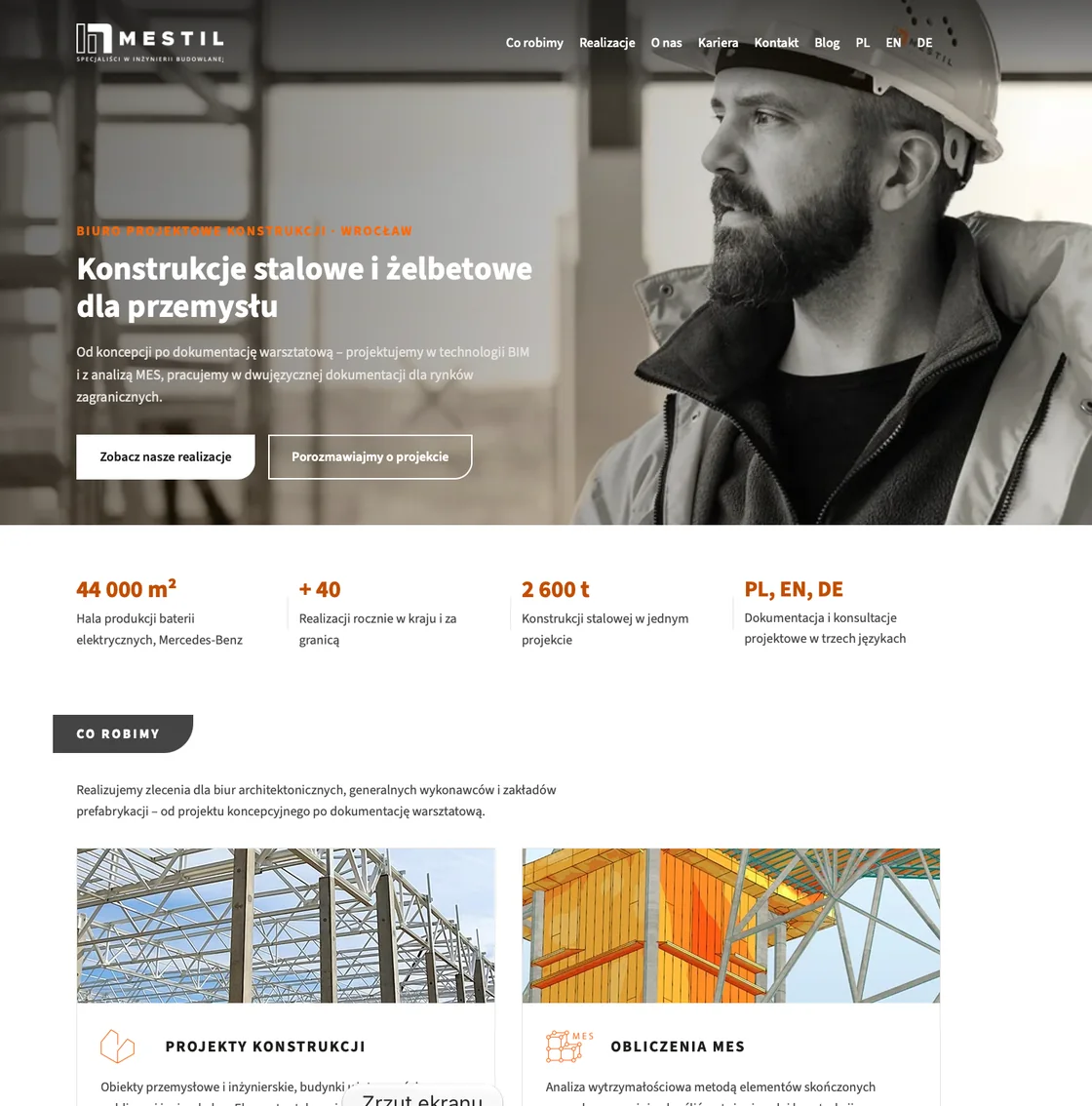mestil — materiały zrealizowanego projektu